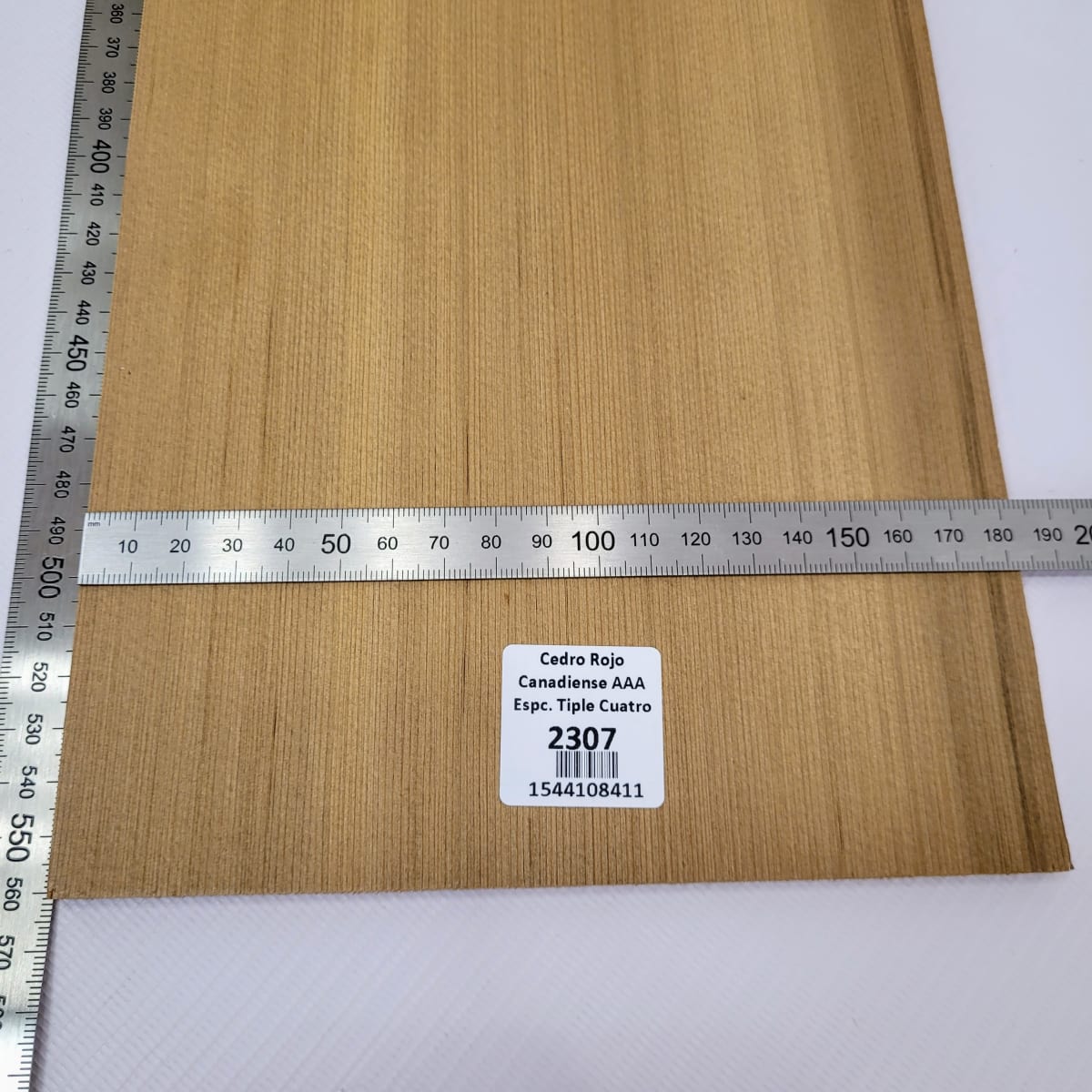 Madera para Tapa Armónica REF: 2307 para Tiple de Cedro Rojo Canadiense Calidad AAA3