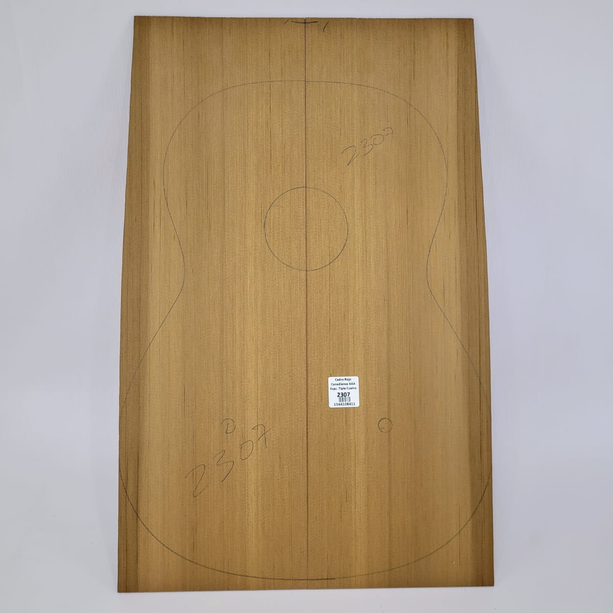 Madera para Tapa Armónica REF: 2307 para Tiple de Cedro Rojo Canadiense Calidad AAA 0