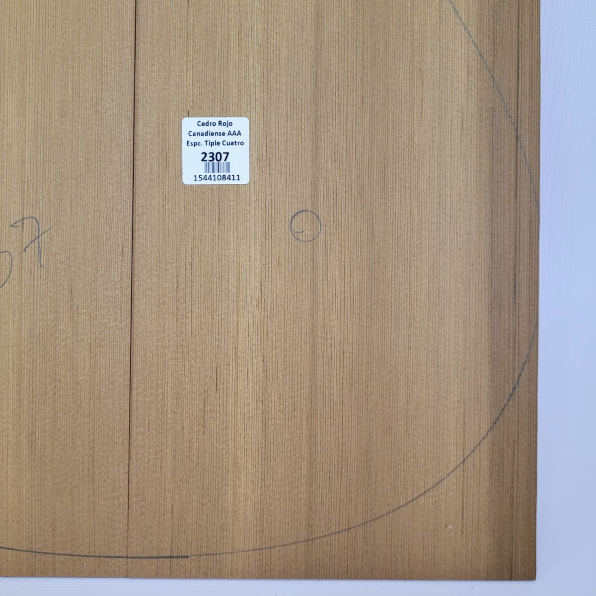 Madera para Tapa Armónica REF: 2307 para Tiple de Cedro Rojo Canadiense Calidad AAA4