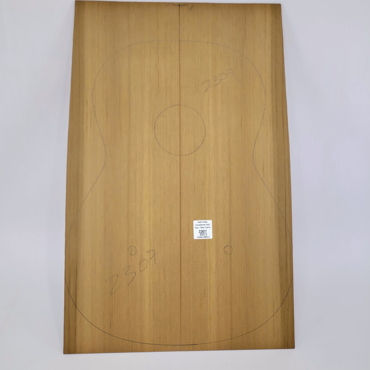 Madera para Tapa Armónica REF: 2307 para Tiple de Cedro Rojo Canadiense Calidad AAA6