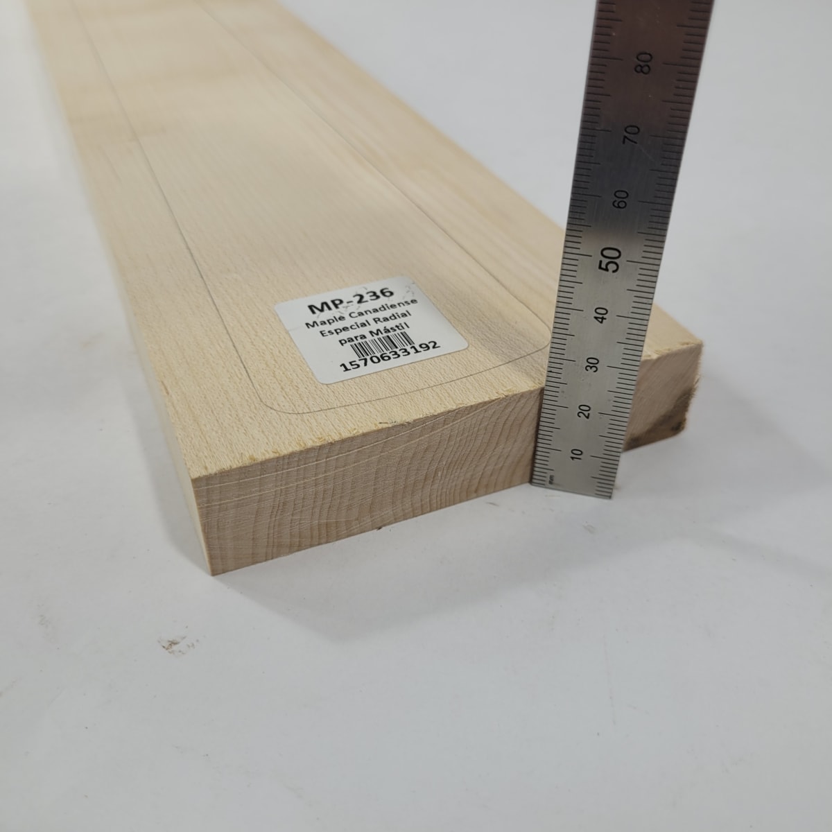 Pieza Unica MP-236 de Maple Arce Canadiense Especial Radial para Mastil de Guitarra 22 Trastes3