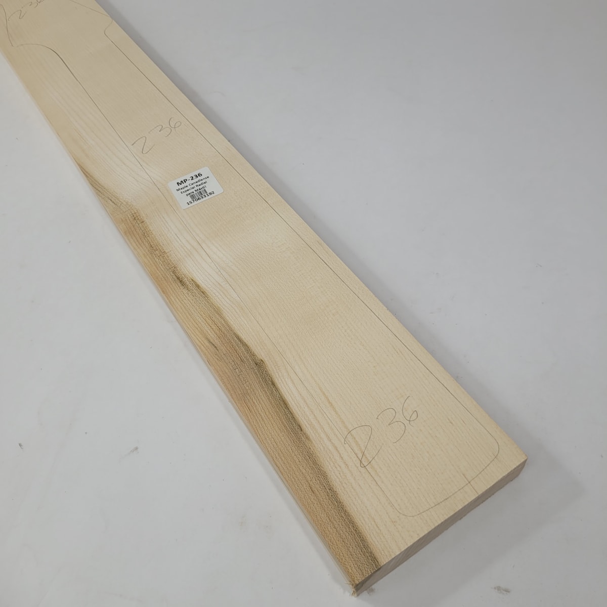 Pieza Unica MP-236 de Maple Arce Canadiense Especial Radial para Mastil de Guitarra 22 Trastes7
