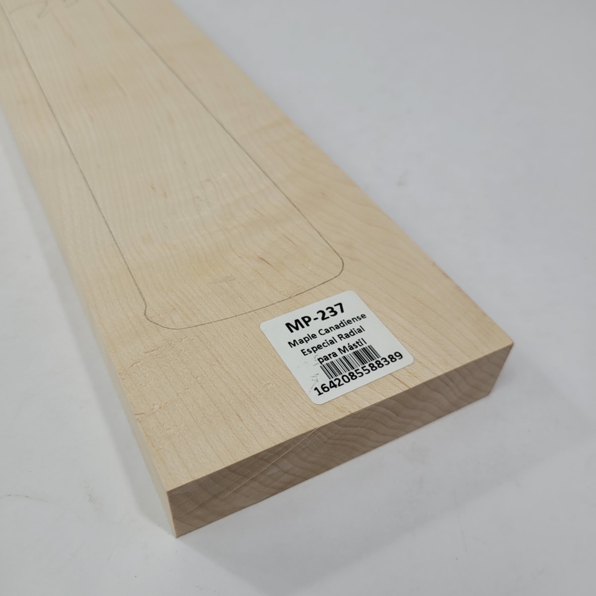 Pieza Unica MP-237 de Maple Arce Canadiense Especial Radial para Mastil de Guitarra 22 Trastes4