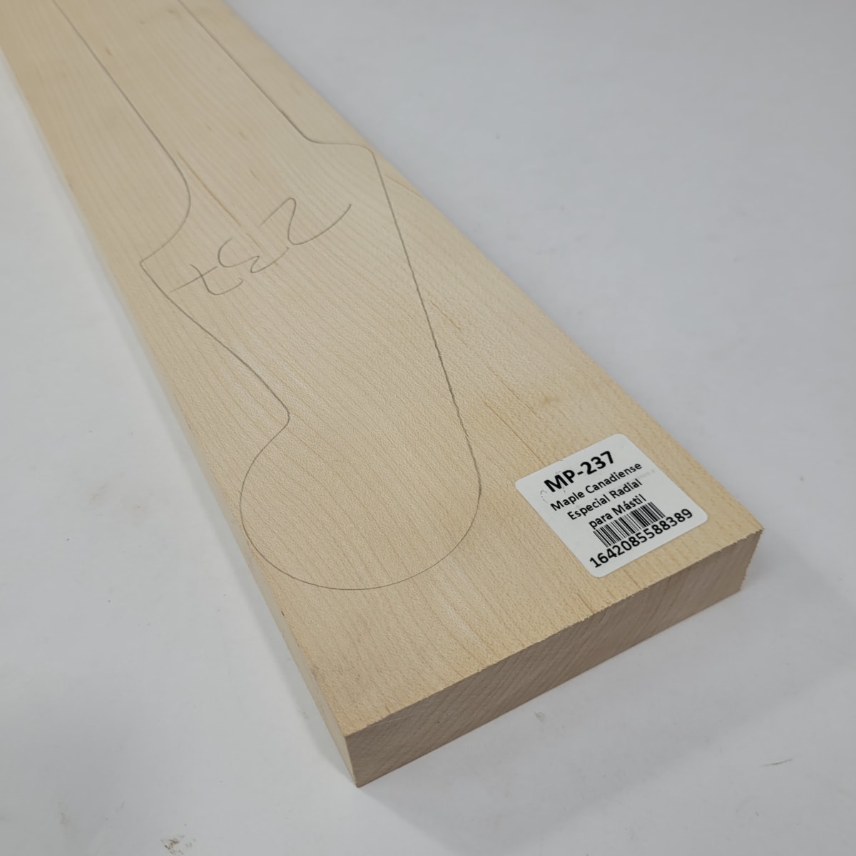 Pieza Unica MP-237 de Maple Arce Canadiense Especial Radial para Mastil de Guitarra 22 Trastes5
