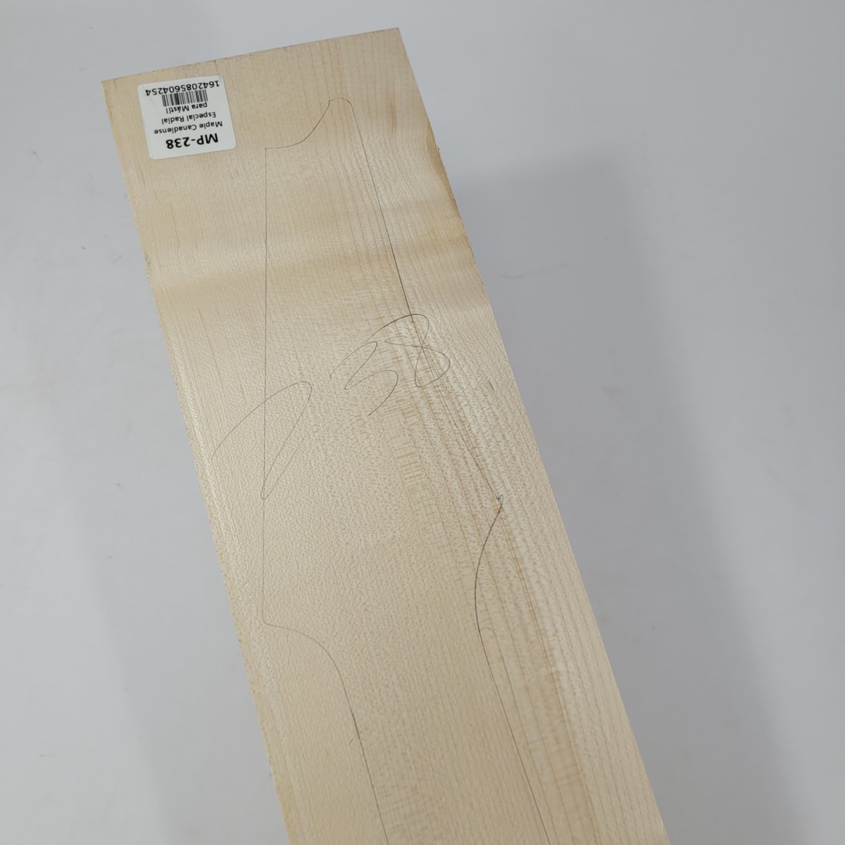 Pieza Unica MP-238 de Maple Arce Canadiense Especial Radial para Mastil de Guitarra 24 Trastes6