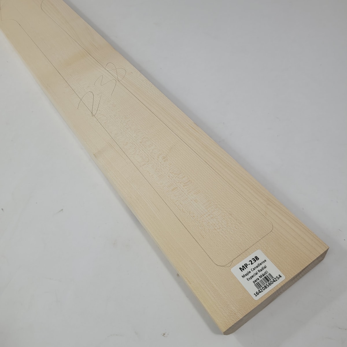 Pieza Unica MP-238 de Maple Arce Canadiense Especial Radial para Mastil de Guitarra 24 Trastes7