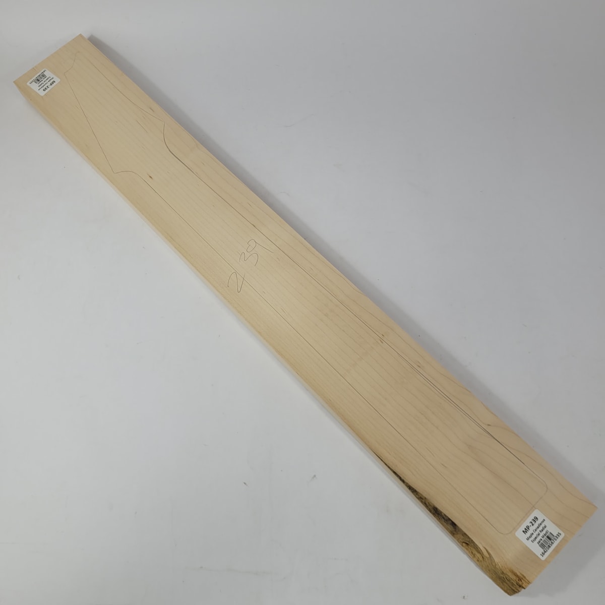 Pieza Unica MP-239 de Maple Arce Canadiense Especial Radial para Mastil de Guitarra 24 Trastes7