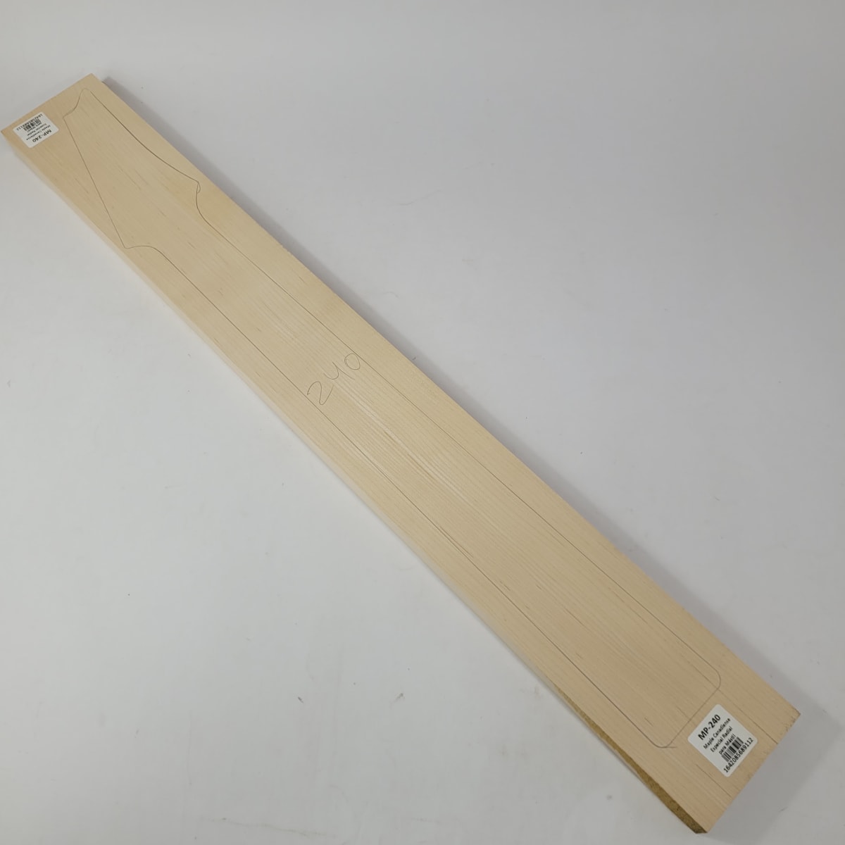 Pieza Unica MP-240 de Maple Arce Canadiense Especial Radial para Mastil de Guitarra 24 Trastes6