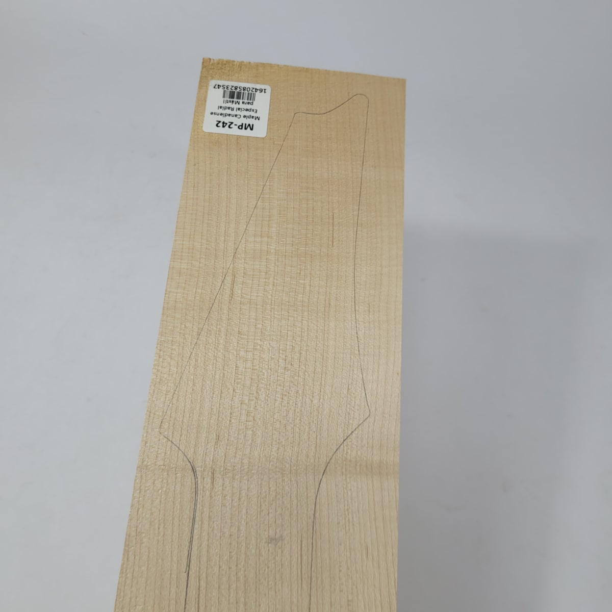 Pieza Unica MP-242 de Maple Arce Canadiense Especial Radial para Mastil de Guitarra 24 Trastes8