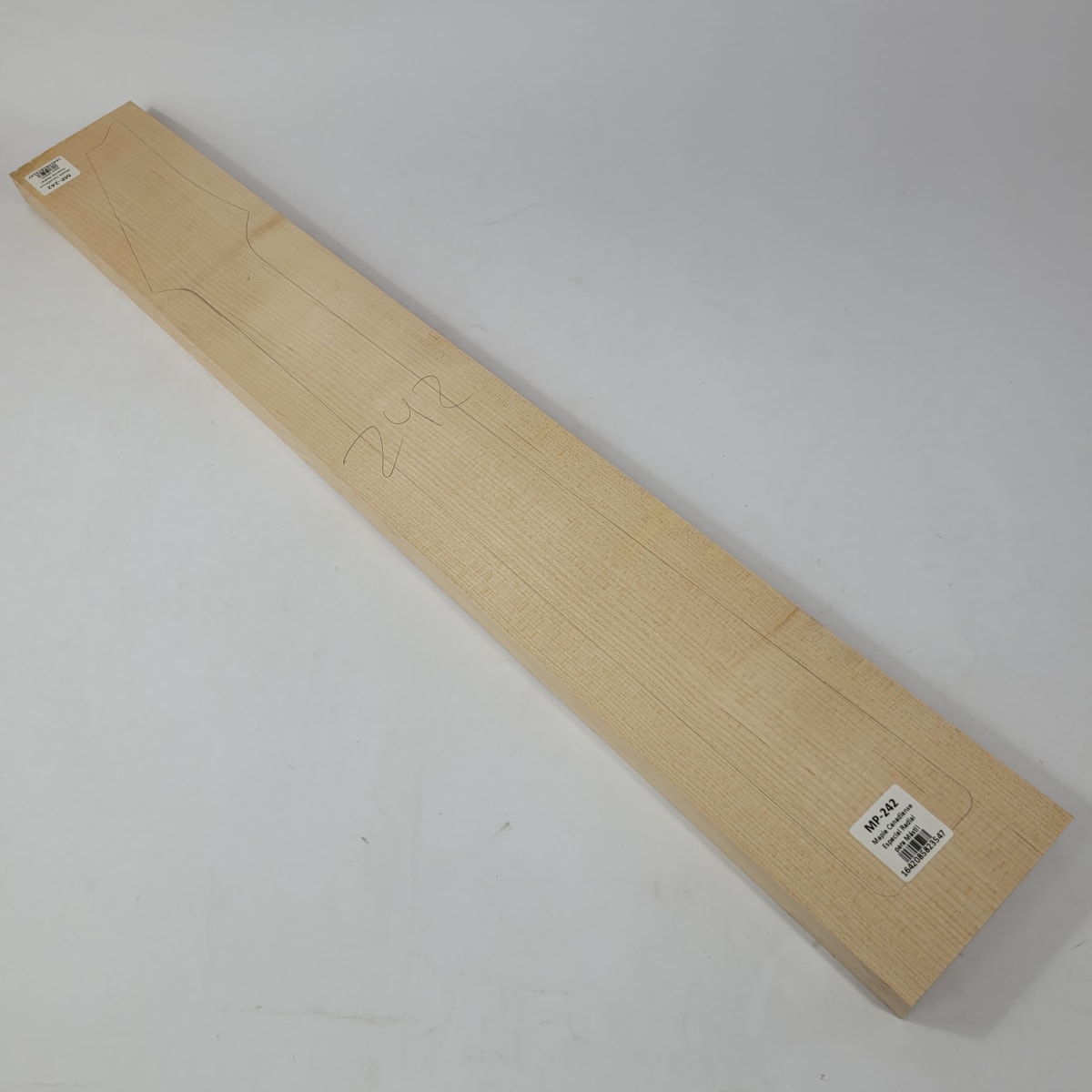 Pieza Unica MP-242 de Maple Arce Canadiense Especial Radial para Mastil de Guitarra 24 Trastes 0