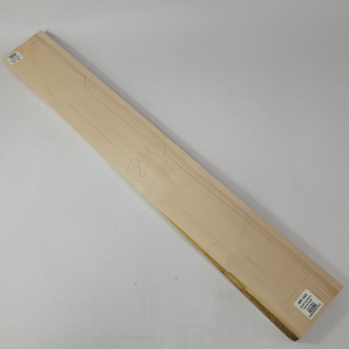 Pieza Unica MP-243 de Maple Arce Canadiense Especial Radial para Mastil de Guitarra 24 Trastes6