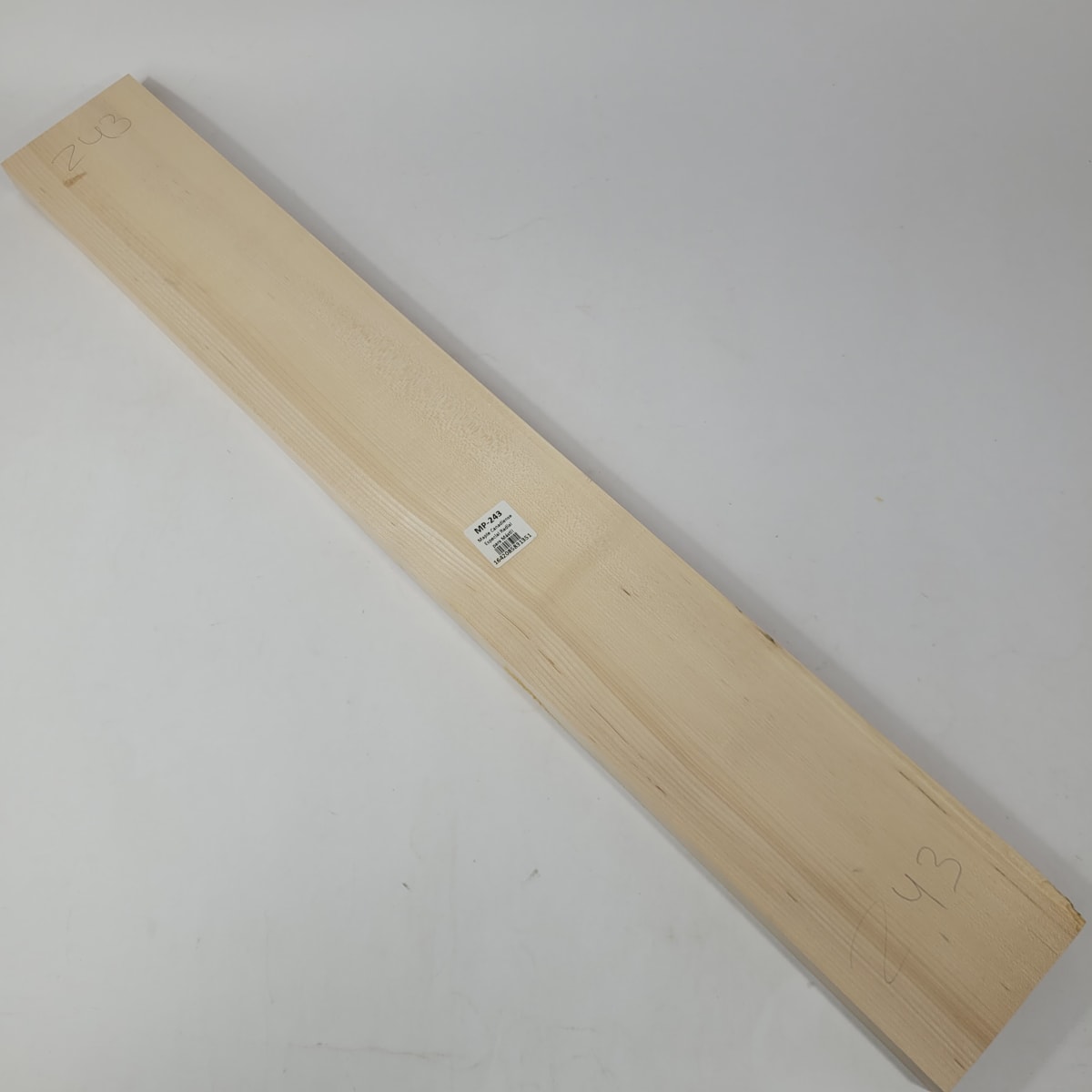 Pieza Unica MP-243 de Maple Arce Canadiense Especial Radial para Mastil de Guitarra 24 Trastes 0