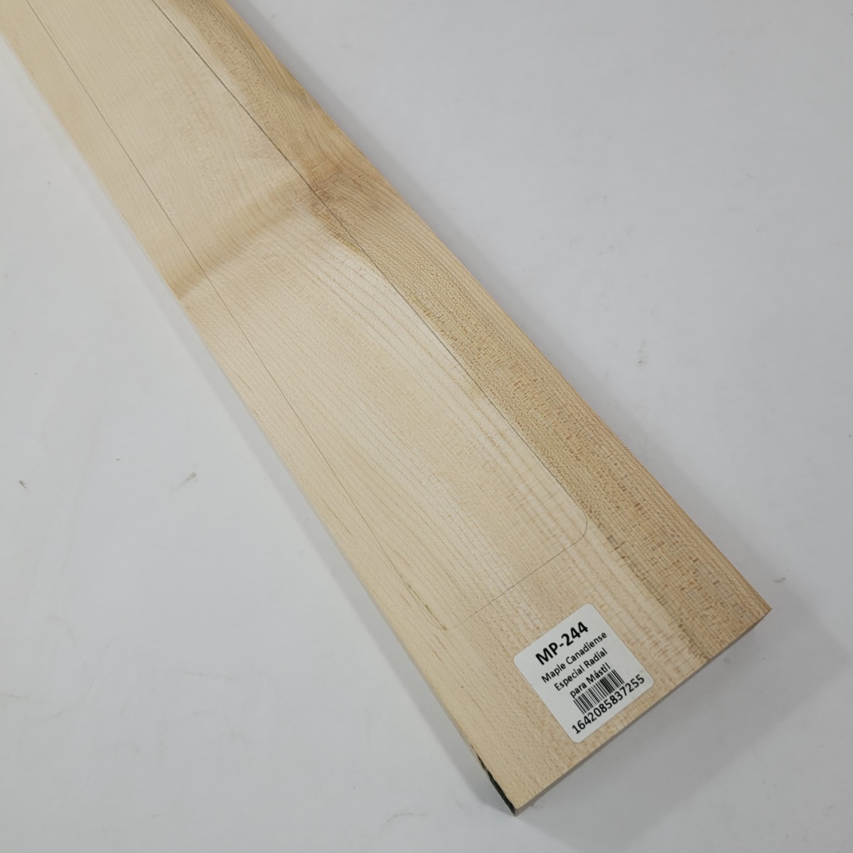 Pieza Unica MP-244 de Maple Arce Canadiense Especial Radial para Mastil de Guitarra 24 Trastes5