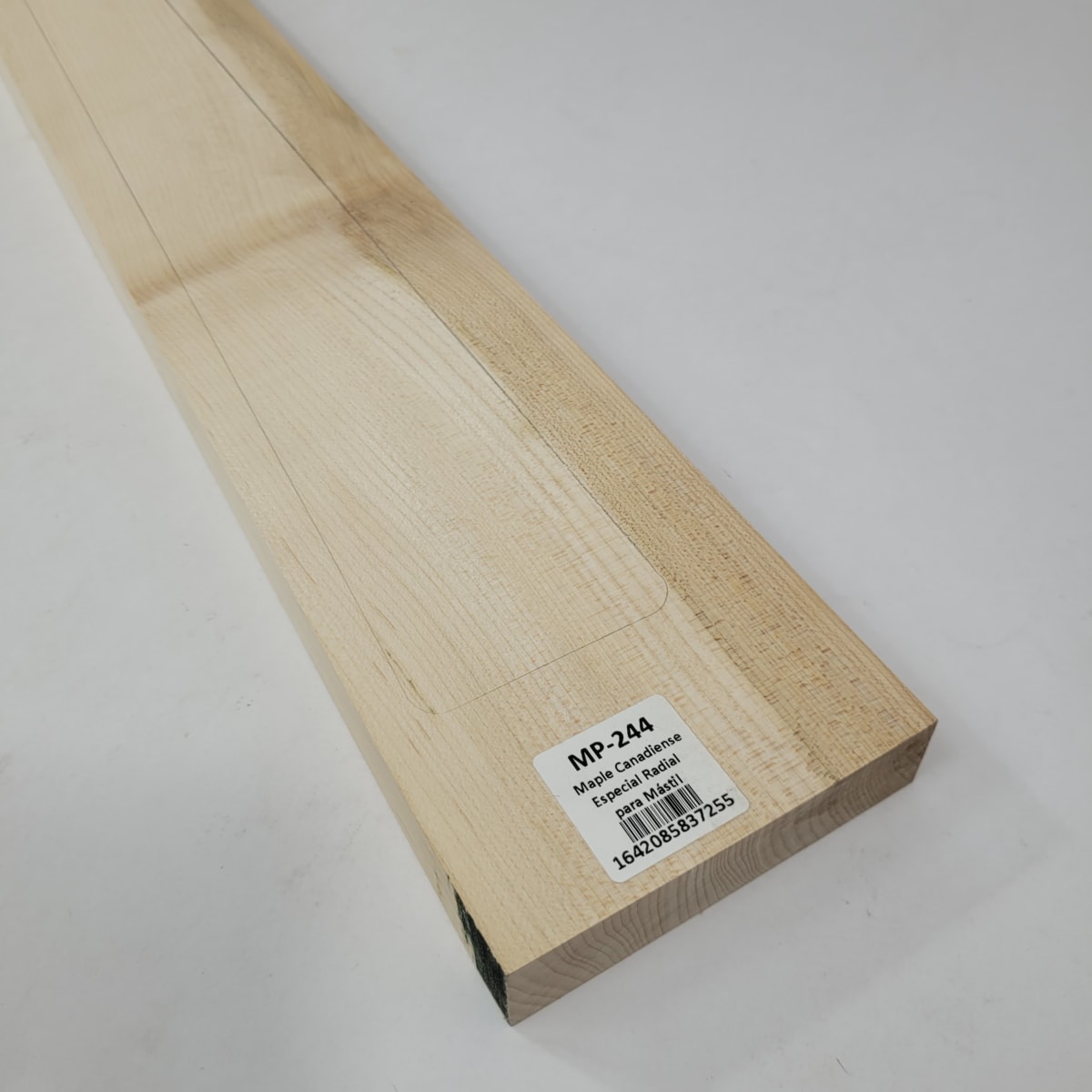 Pieza Unica MP-244 de Maple Arce Canadiense Especial Radial para Mastil de Guitarra 24 Trastes7