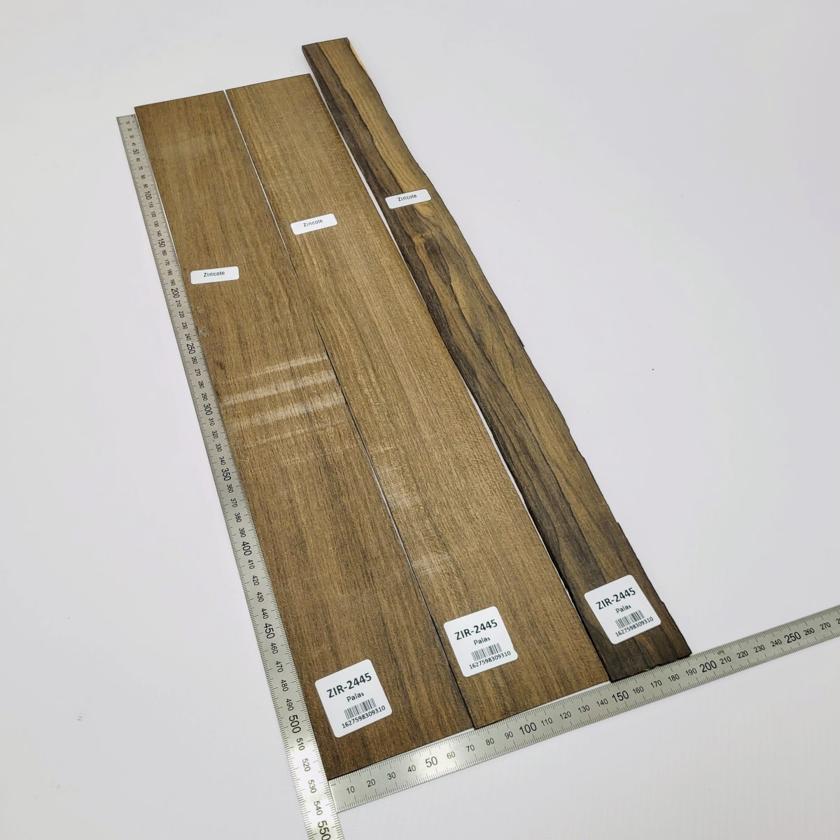 Set Unico REF: ZIR-2445 de 3 Laminas para Artesania de Ziricote Mexicano (Ebano Mexicano)2