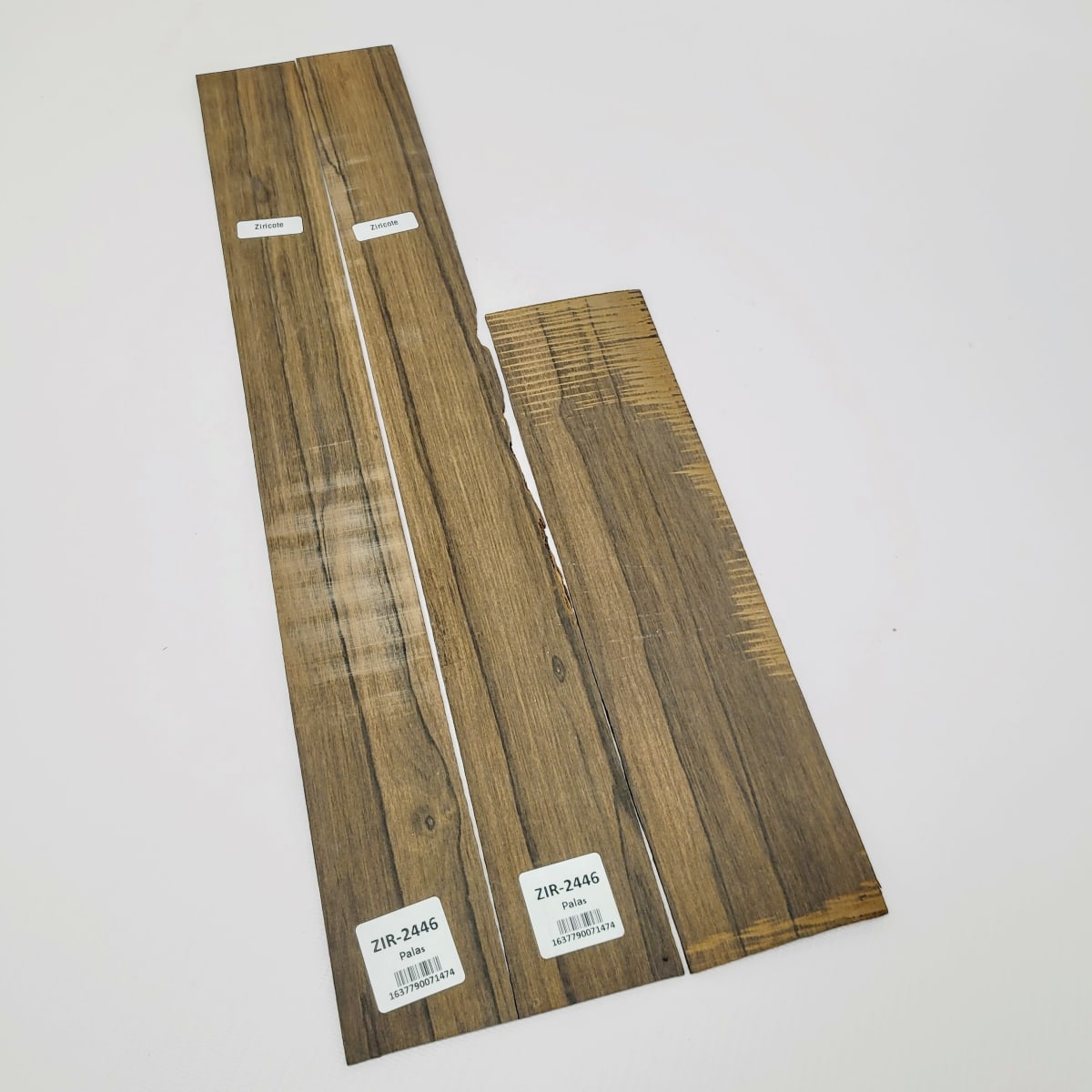 Set Unico REF: ZIR-2446 de 3 Laminas para Artesania de Ziricote Mexicano (Ebano Mexicano) 0