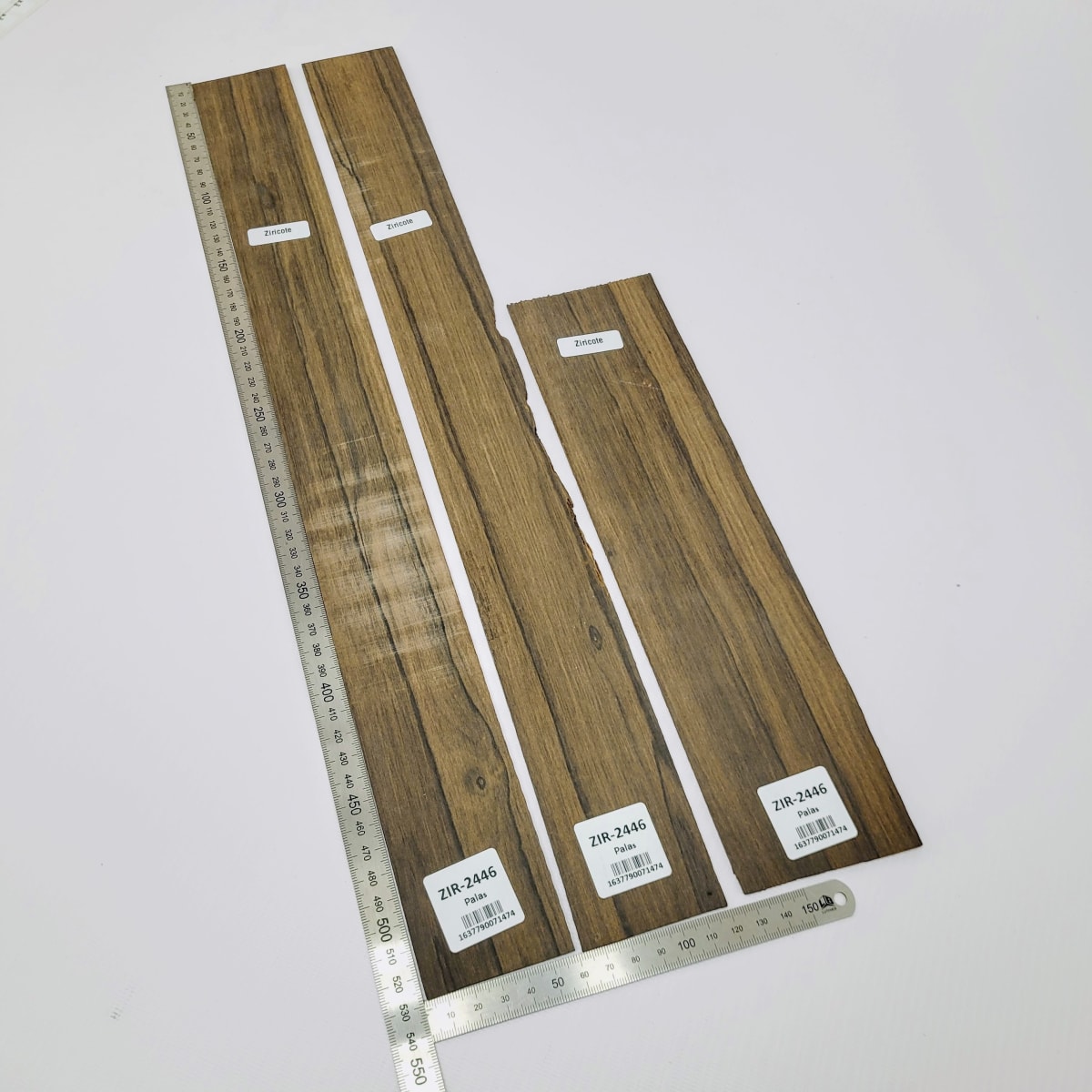 Set Unico REF: ZIR-2446 de 3 Laminas para Artesania de Ziricote Mexicano (Ebano Mexicano)2