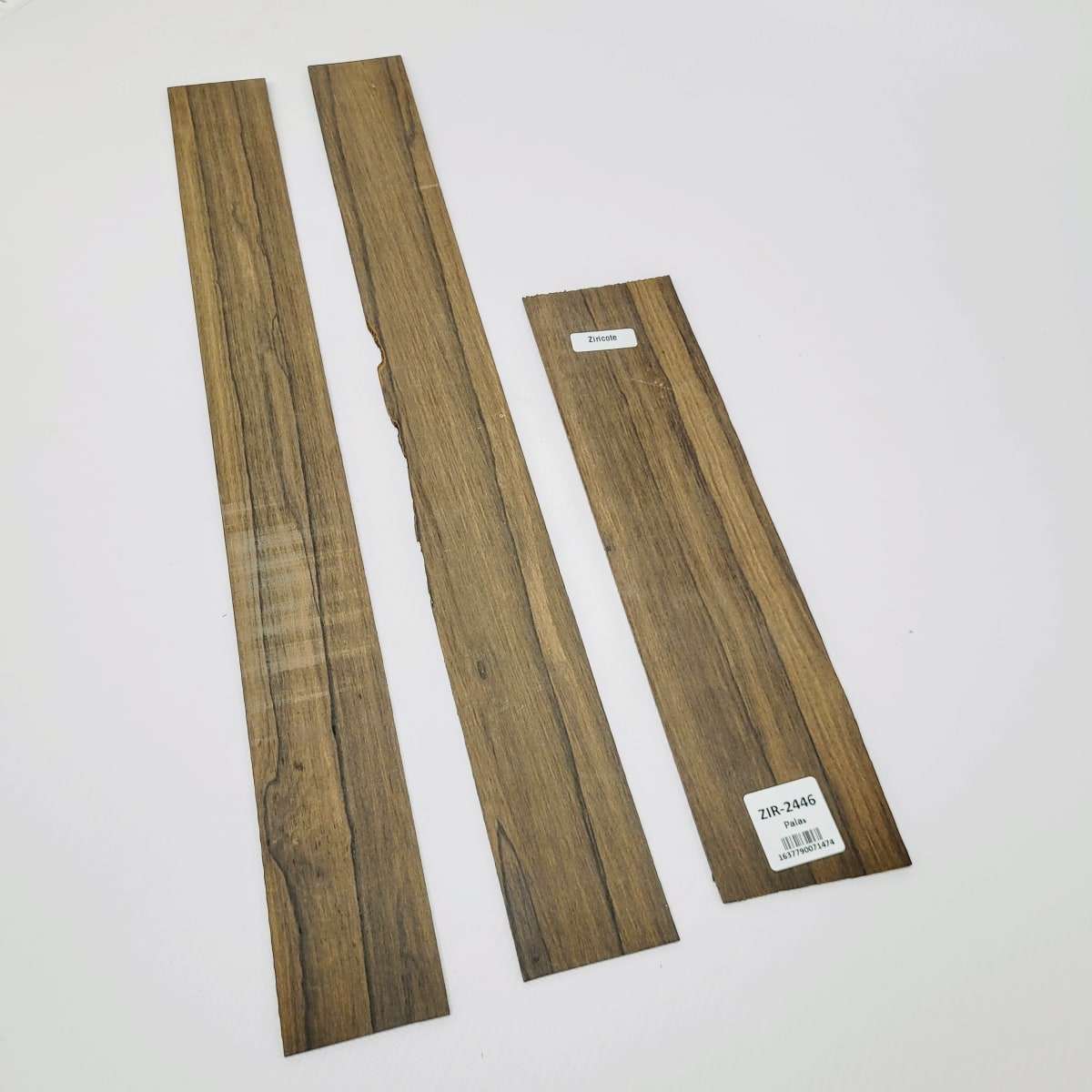 Set Unico REF: ZIR-2446 de 3 Laminas para Artesania de Ziricote Mexicano (Ebano Mexicano)3