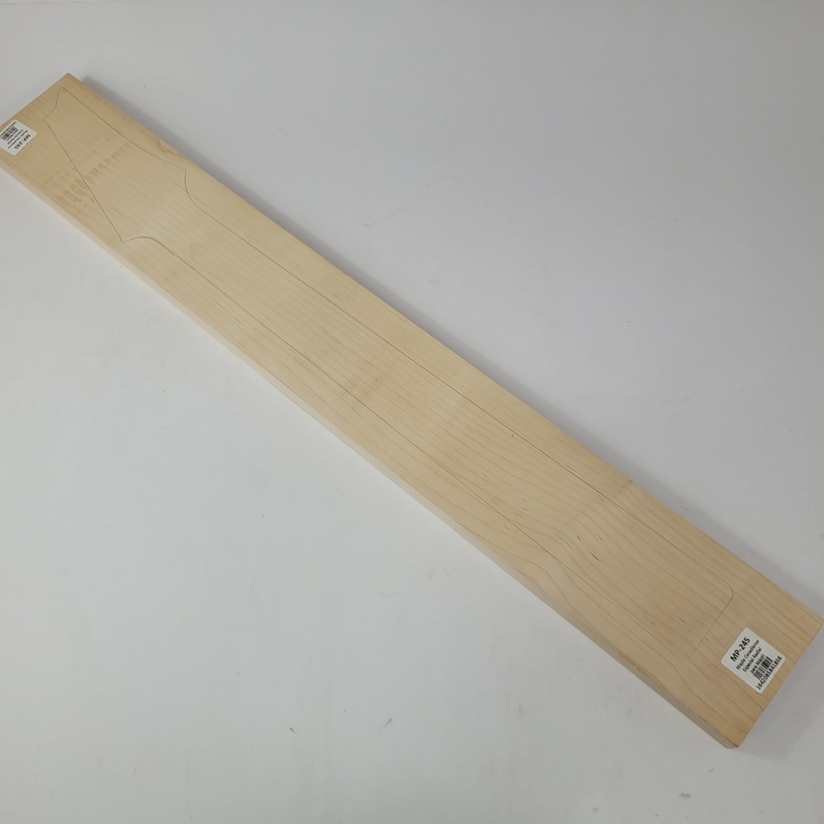 Pieza Unica MP-245 de Maple Arce Canadiense Especial Radial para Mastil de Guitarra 24 Trastes 0