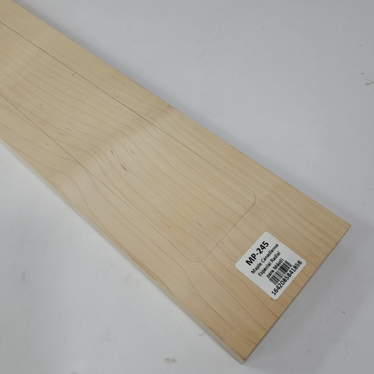 Pieza Unica MP-245 de Maple Arce Canadiense Especial Radial para Mastil de Guitarra 24 Trastes6