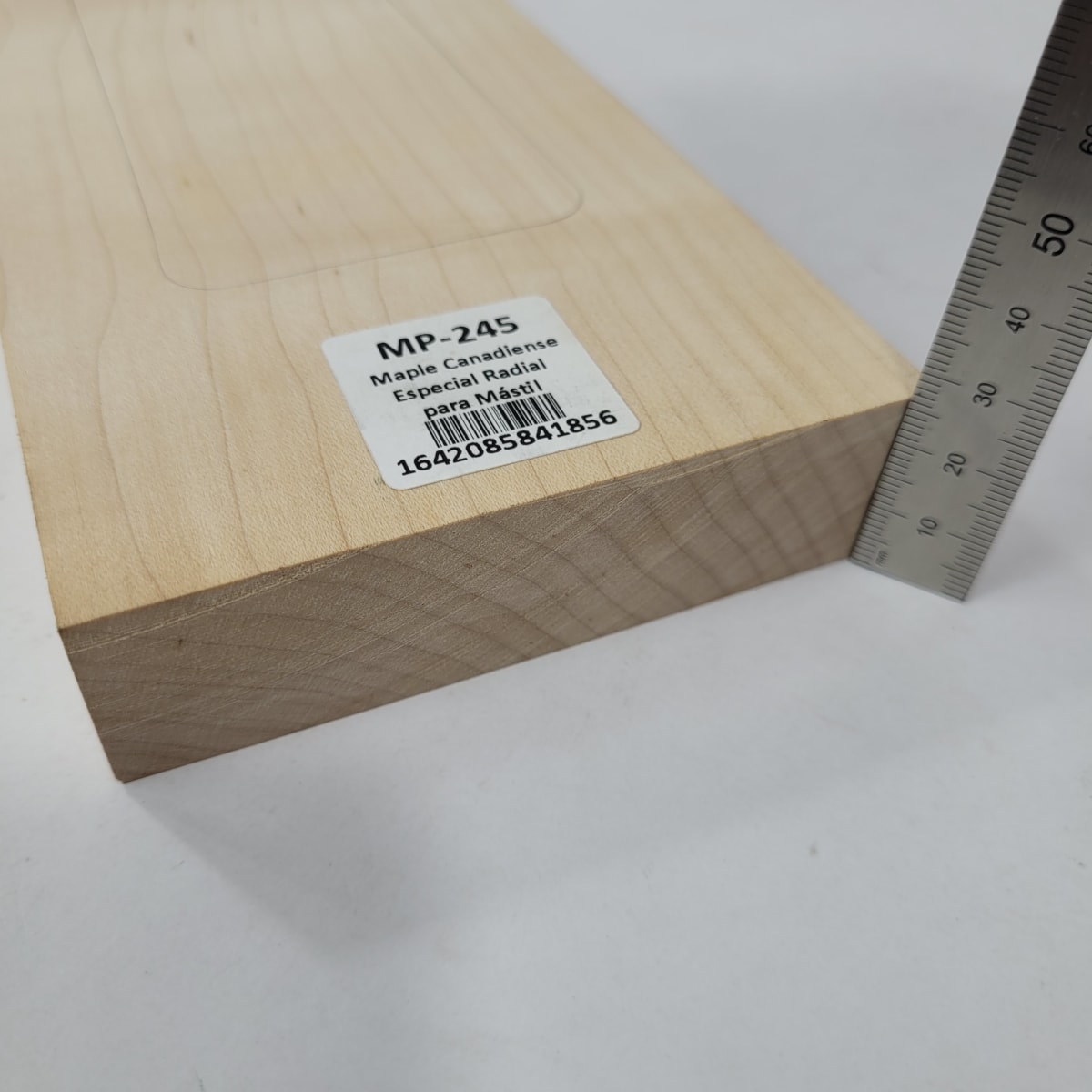 Pieza Unica MP-245 de Maple Arce Canadiense Especial Radial para Mastil de Guitarra 24 Trastes3