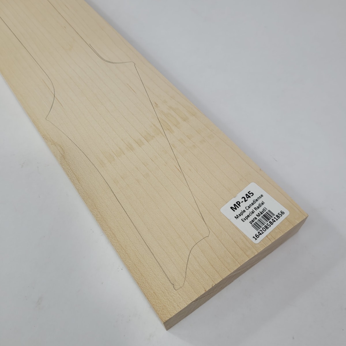 Pieza Unica MP-245 de Maple Arce Canadiense Especial Radial para Mastil de Guitarra 24 Trastes7