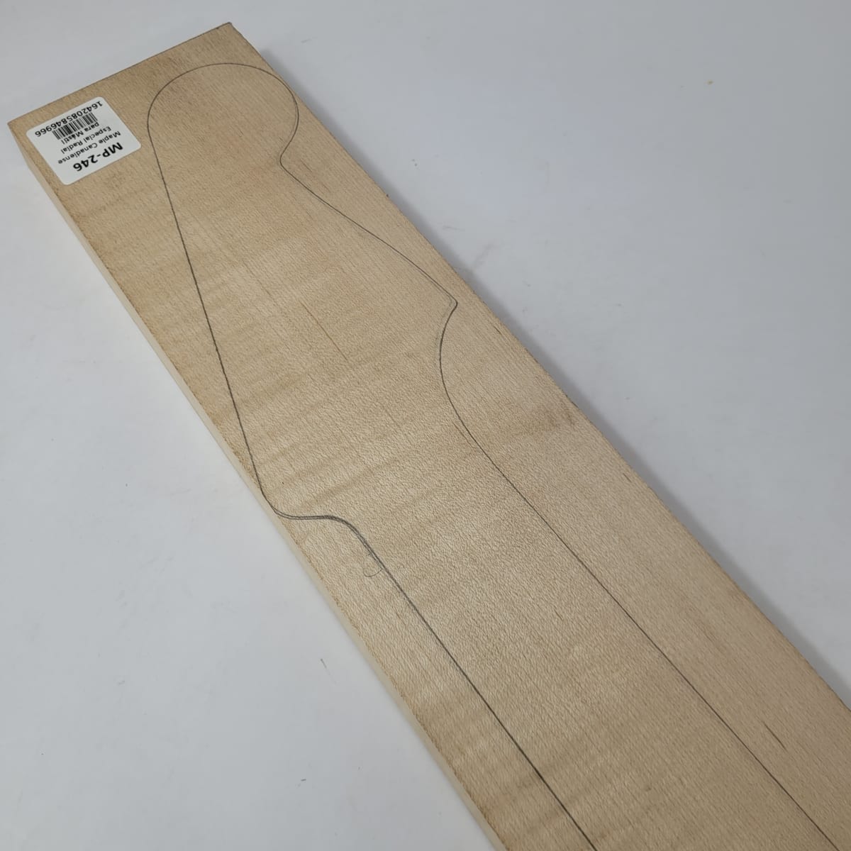 Pieza Unica MP-246 de Maple Arce Canadiense Especial Radial para Mastil de Guitarra 24 Trastes7