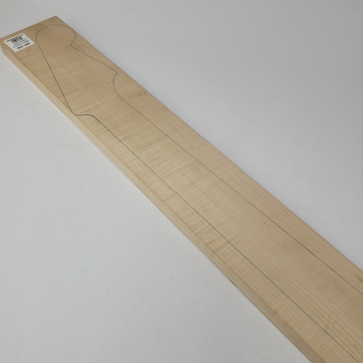 Pieza Unica MP-246 de Maple Arce Canadiense Especial Radial para Mastil de Guitarra 24 Trastes9