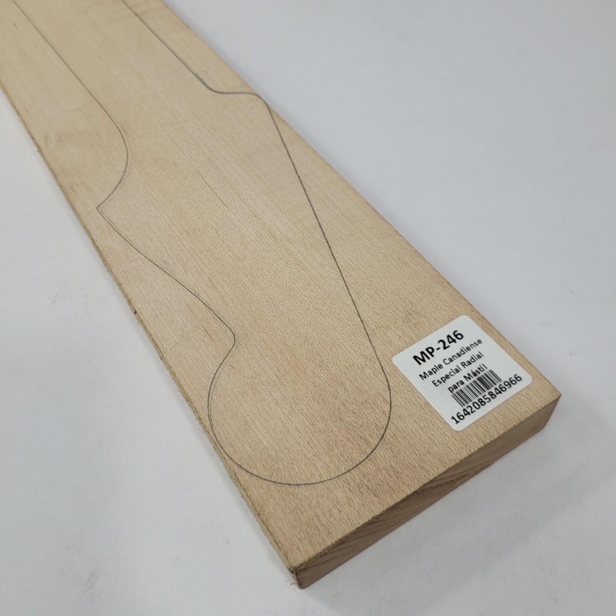 Pieza Unica MP-246 de Maple Arce Canadiense Especial Radial para Mastil de Guitarra 24 Trastes5