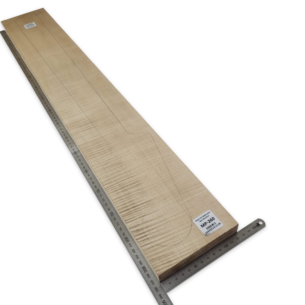 Mastil MP-260 de Maple Flameado Radial para Bajo2