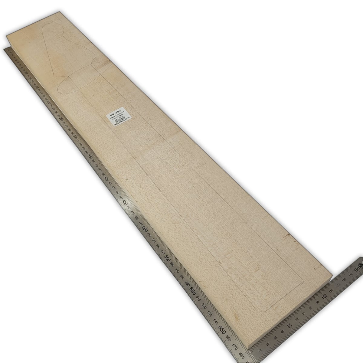 Mastil MP-263 de Maple Especial Radial con Detalles para Guitarra2