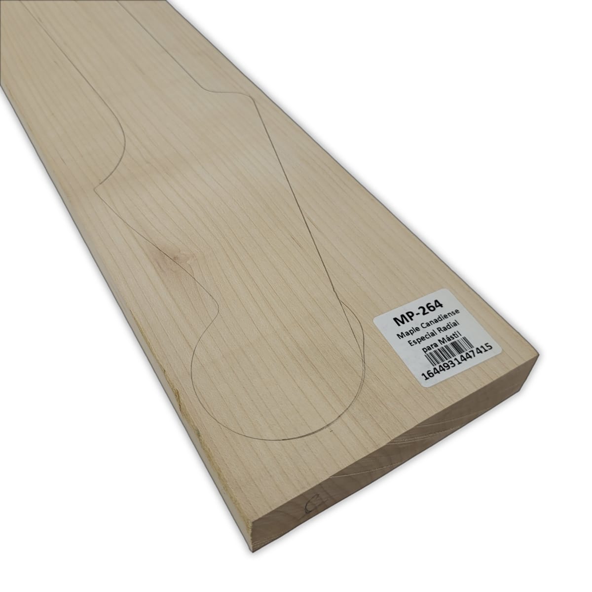 Mastil MP-264 de Maple Especial Radial con Detalles para Guitarra6
