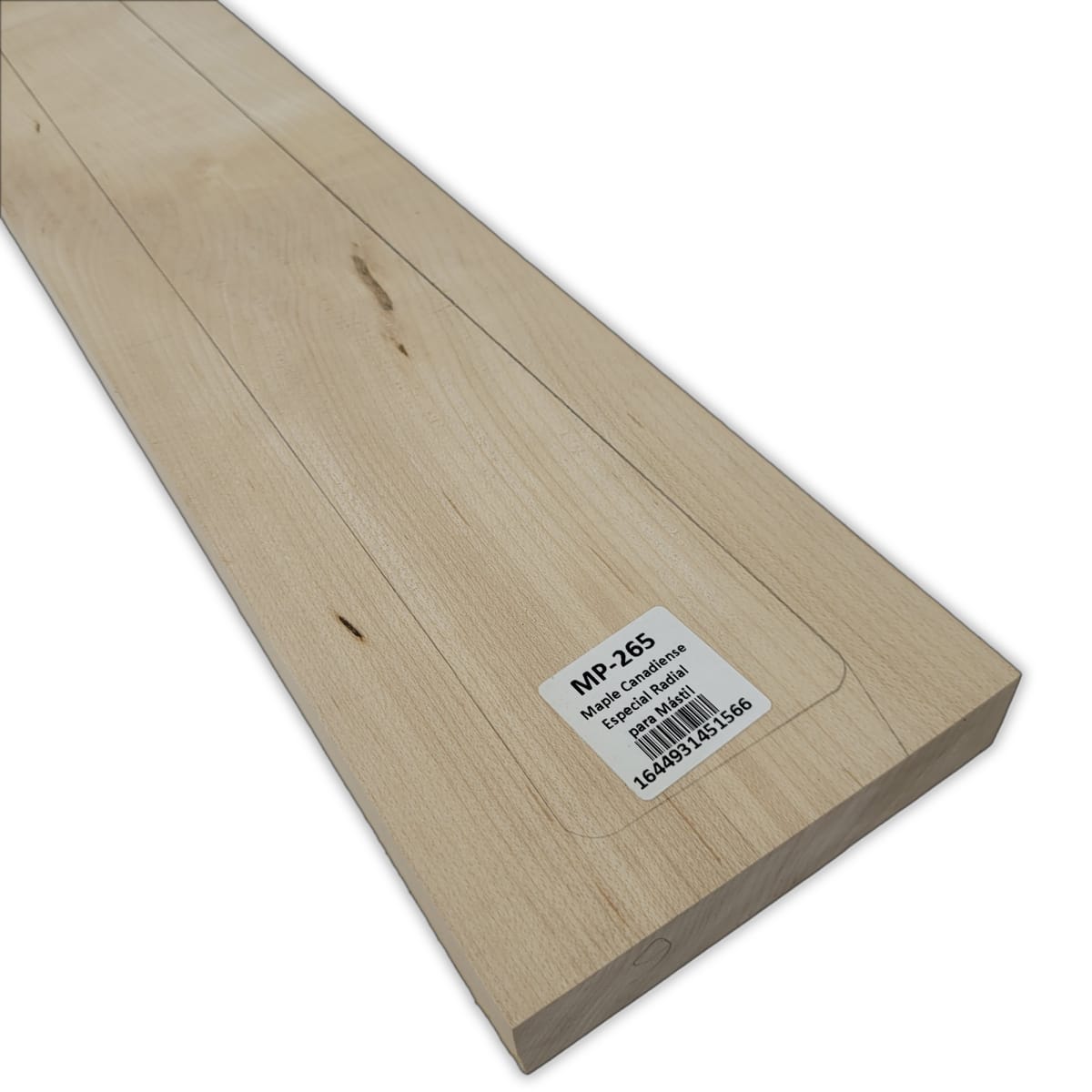Mastil MP-265 de Maple Especial Radial con Detalles para Guitarra6