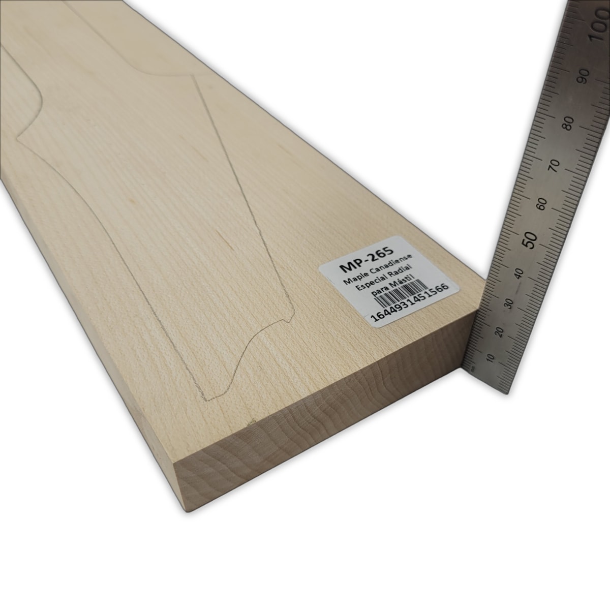 Mastil MP-265 de Maple Especial Radial con Detalles para Guitarra4