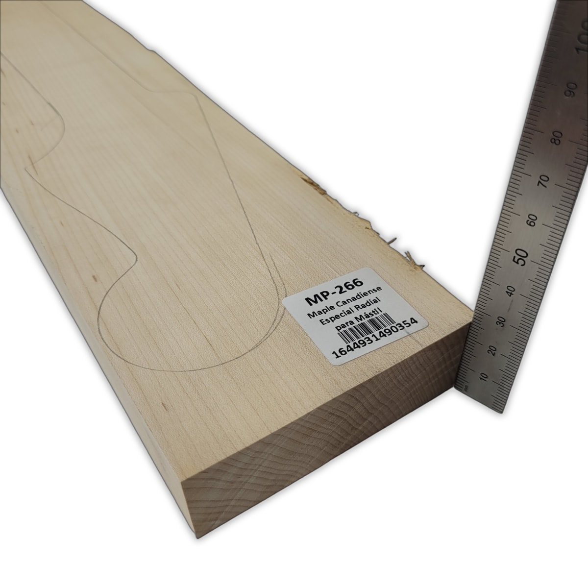 Mastil MP-266 de Maple Especial Radial con Detalles para Guitarra4