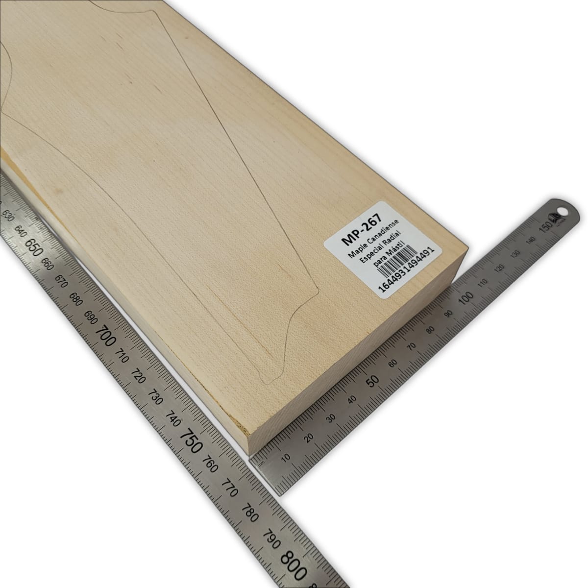 Mastil MP-267 de Maple Especial Radial con Detalles para Guitarra3