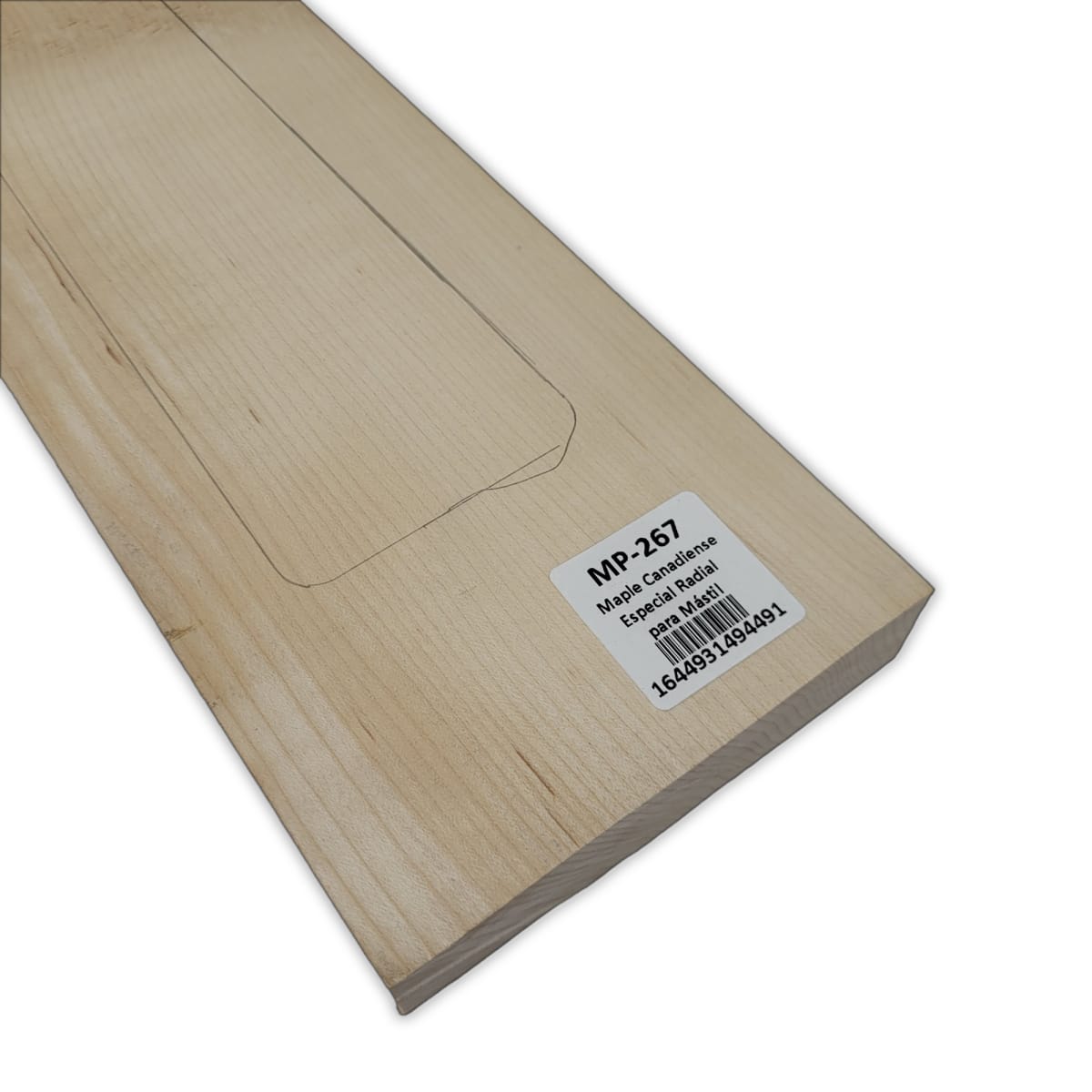 Mastil MP-267 de Maple Especial Radial con Detalles para Guitarra6