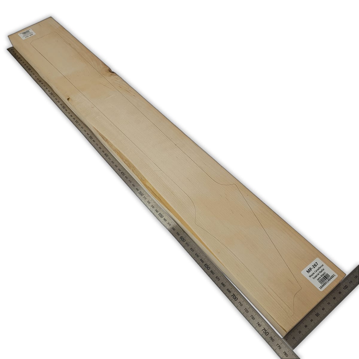 Mastil MP-267 de Maple Especial Radial con Detalles para Guitarra2