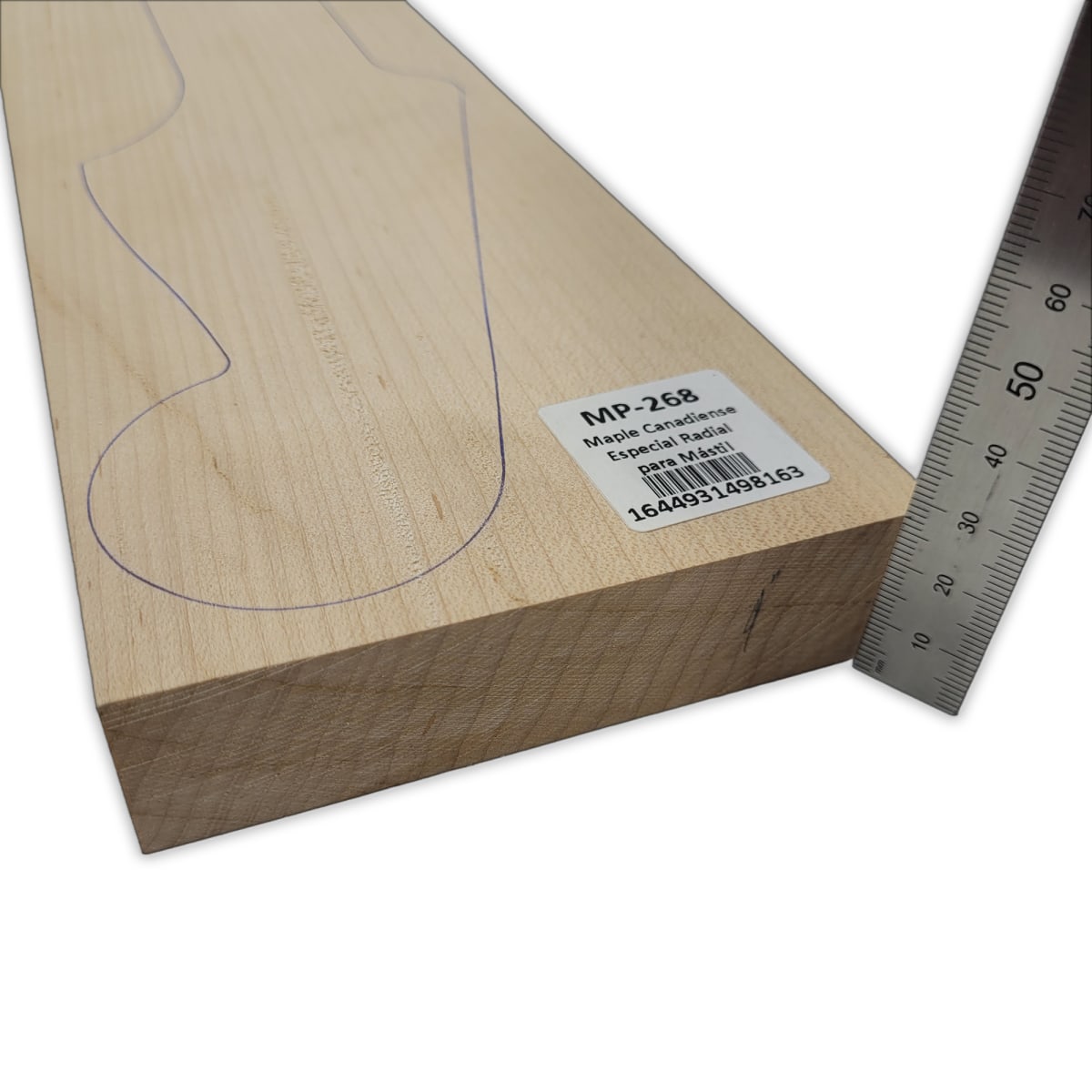 Mastil MP-268 de Maple Especial Radial con Detalles para Guitarra6