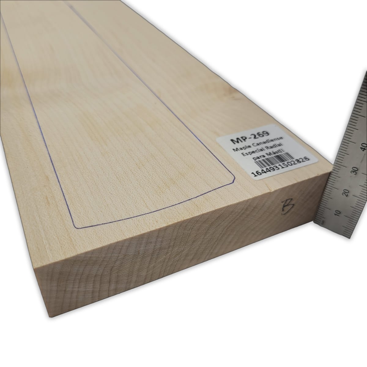 Mastil MP-269 de Maple Especial Radial con Detalles para Guitarra6