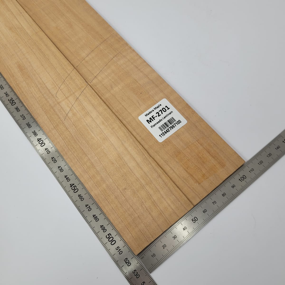 Set de 2 Laminas de Maple Flameado MF-2701 para pala de Guitarra o Artesania3
