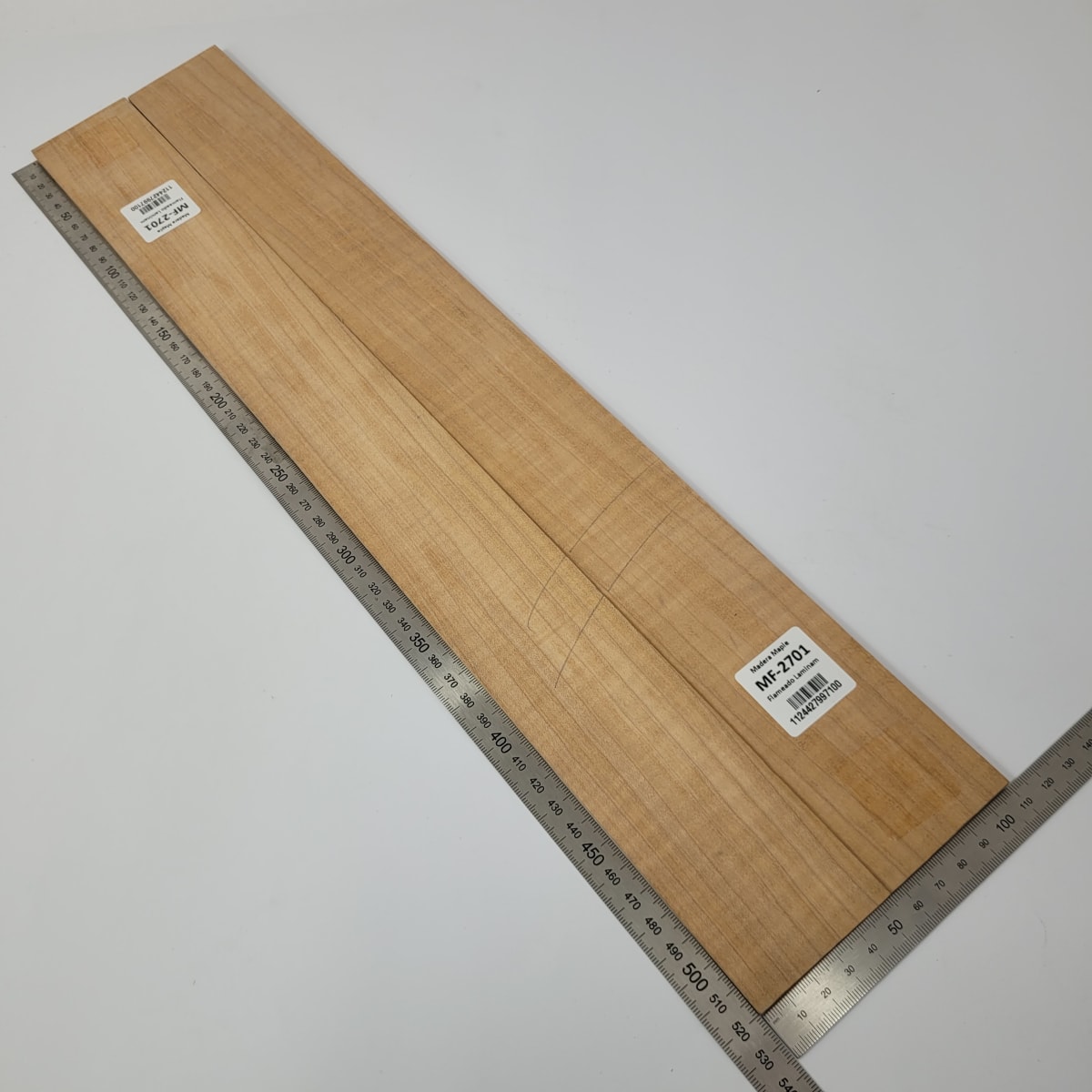 Set de 2 Laminas de Maple Flameado MF-2701 para pala de Guitarra o Artesania2
