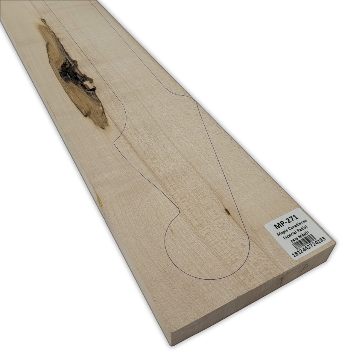 Mastil MP-271 de Maple Especial Radial con Detalles para Guitarra10