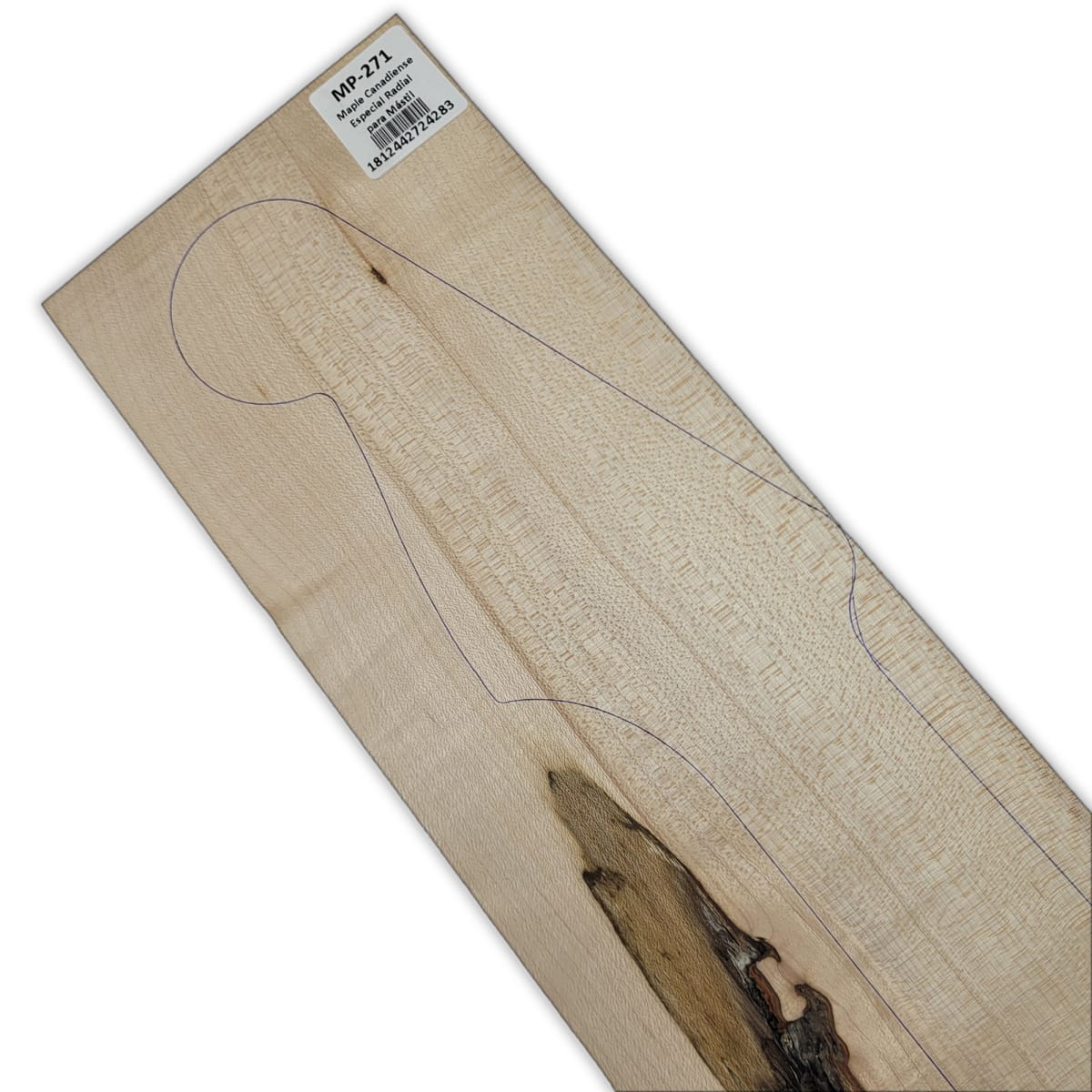 Mastil MP-271 de Maple Especial Radial con Detalles para Guitarra7