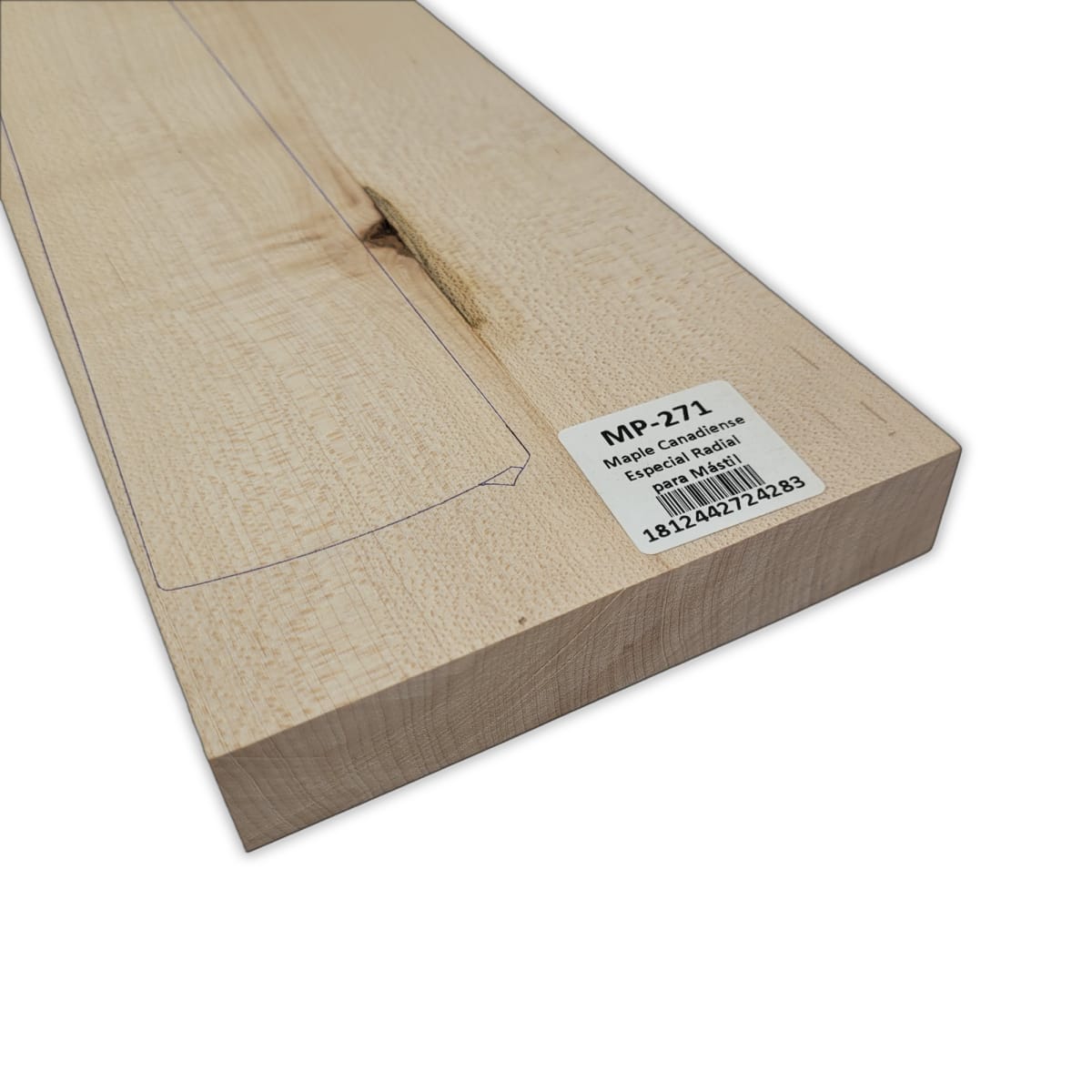 Mastil MP-271 de Maple Especial Radial con Detalles para Guitarra9