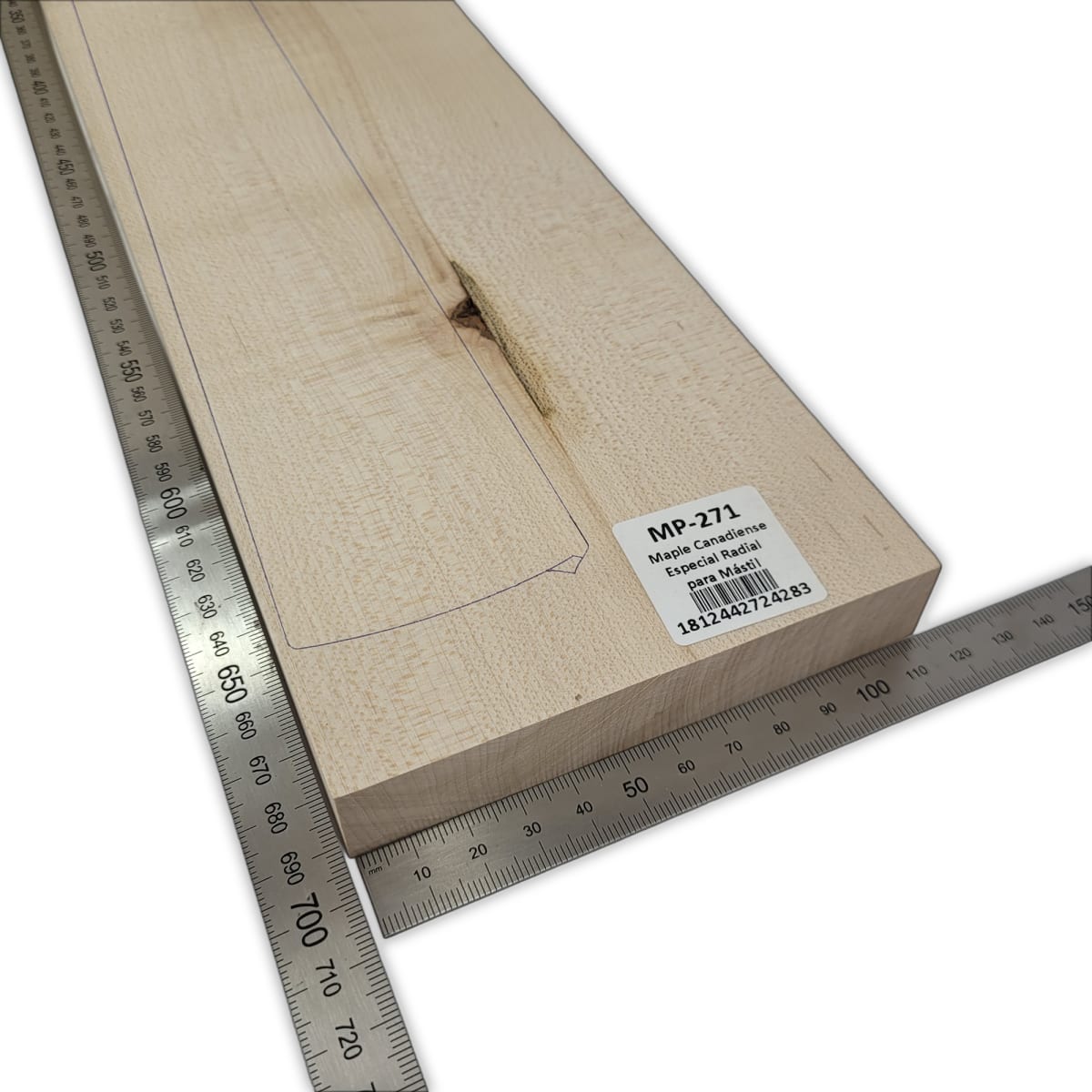 Mastil MP-271 de Maple Especial Radial con Detalles para Guitarra3