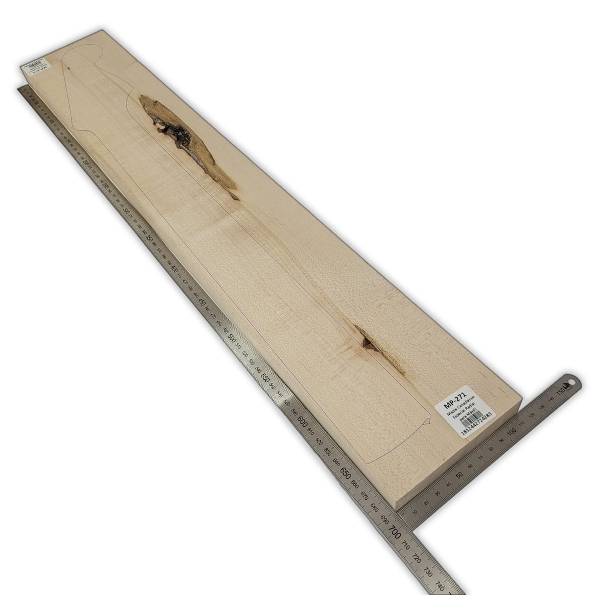 Mastil MP-271 de Maple Especial Radial con Detalles para Guitarra2