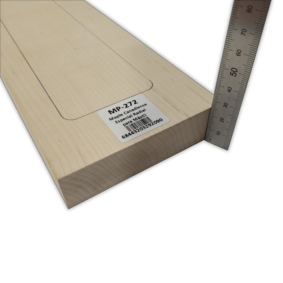 Mastil MP-272 de Maple Especial Radial para Guitarra de 24 Trastes4