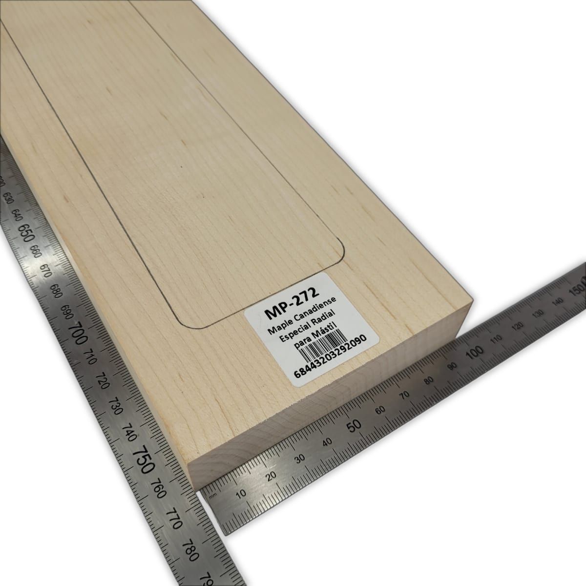 Mastil MP-272 de Maple Especial Radial para Guitarra de 24 Trastes3