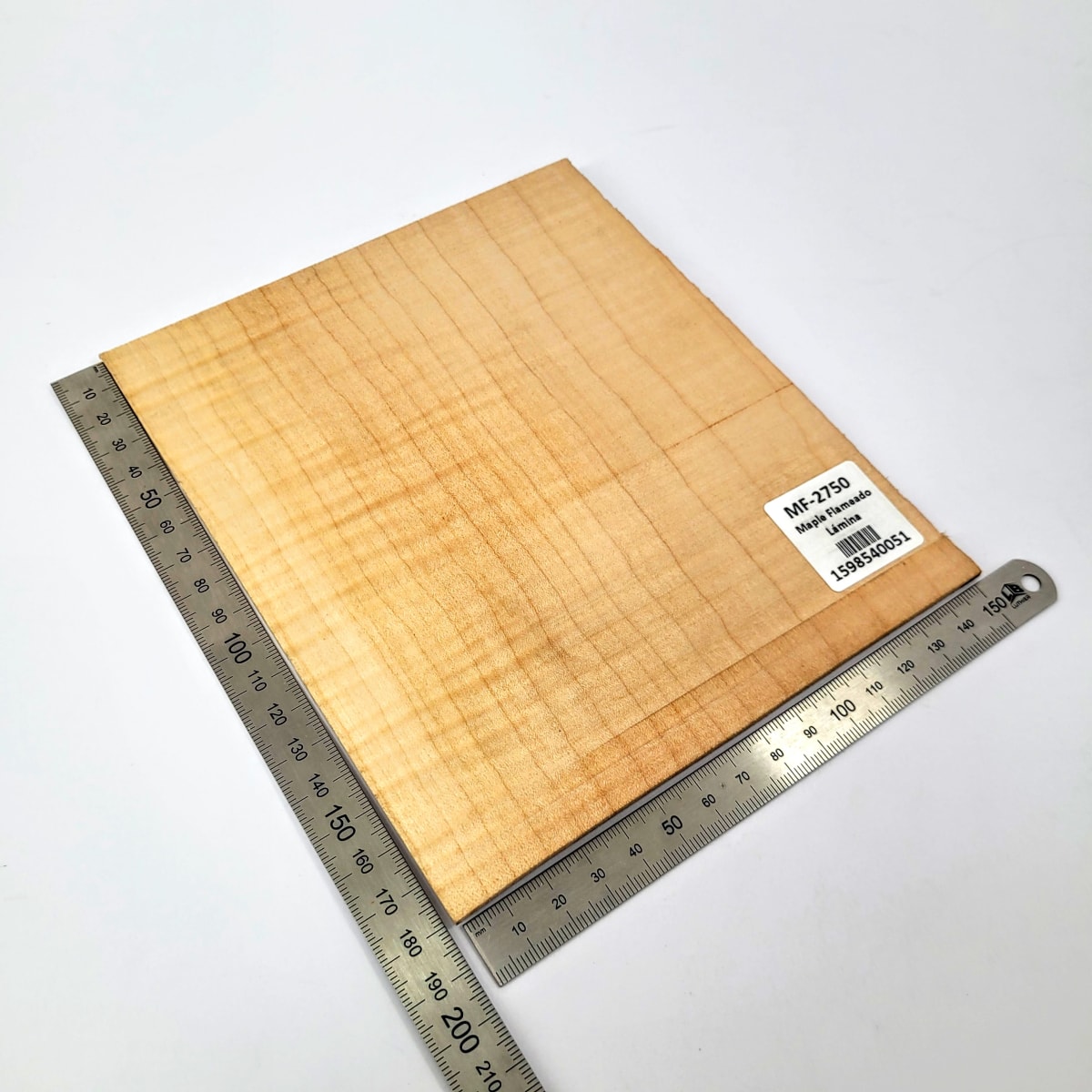 Set de 2 Laminas tipo Espejo MP-710 de Maple Flameado para Artesania2